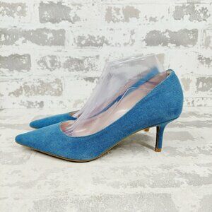 NEW Marc Fisher Alola Pump Medium Blue Pointy Toe Stiletto Heels A448